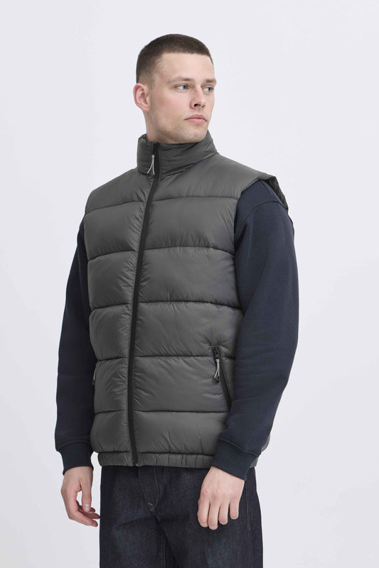 Gilet Blend He BHEIDEN Vest with Stand Uomo Grigio Scuro 20718636-193910