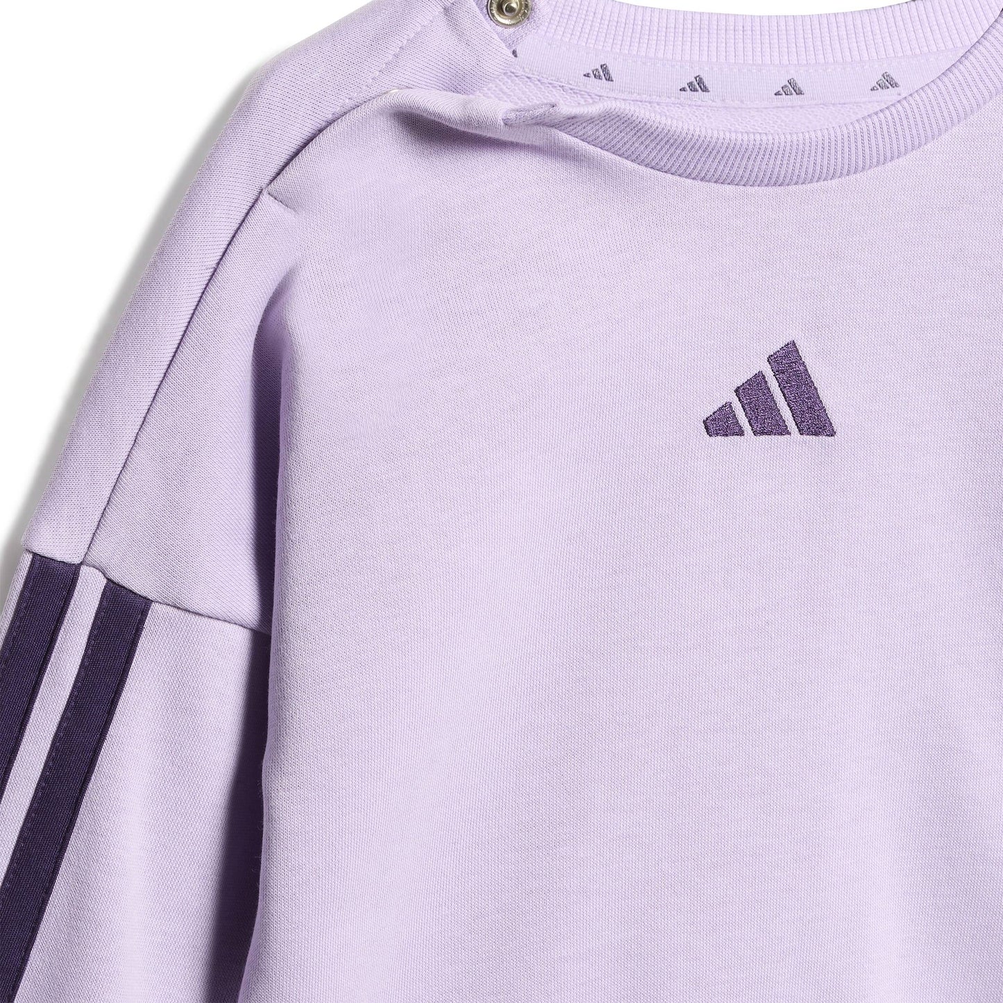 Tuta Infant Adidas Essentials 3-Stripes French Terry Viola JV9854