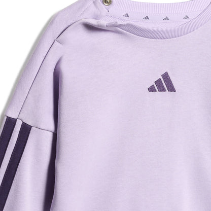 Tuta Infant Adidas Essentials 3-Stripes French Terry Viola JV9854