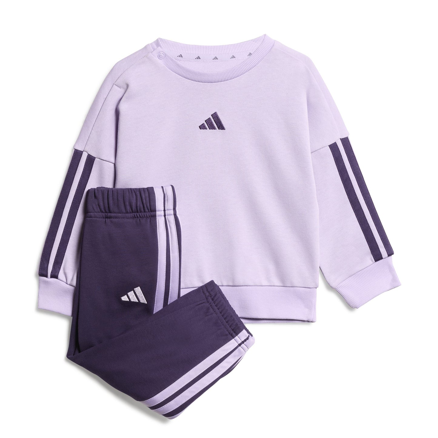 Tuta Infant Adidas Essentials 3-Stripes French Terry Viola JV9854
