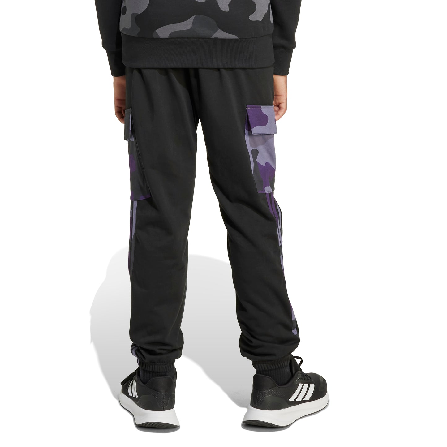 Pantaloni Cargo Adidas 3-Stripes Camo Junior Nero JW2472