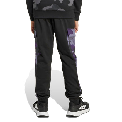 Pantaloni Cargo Adidas 3-Stripes Camo Junior Nero JW2472