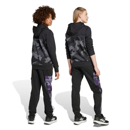 Pantaloni Cargo Adidas 3-Stripes Camo Junior Nero JW2472