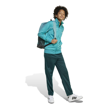 Tuta Adidas J CP TR TS Bambino Pure Teal/White JX0206