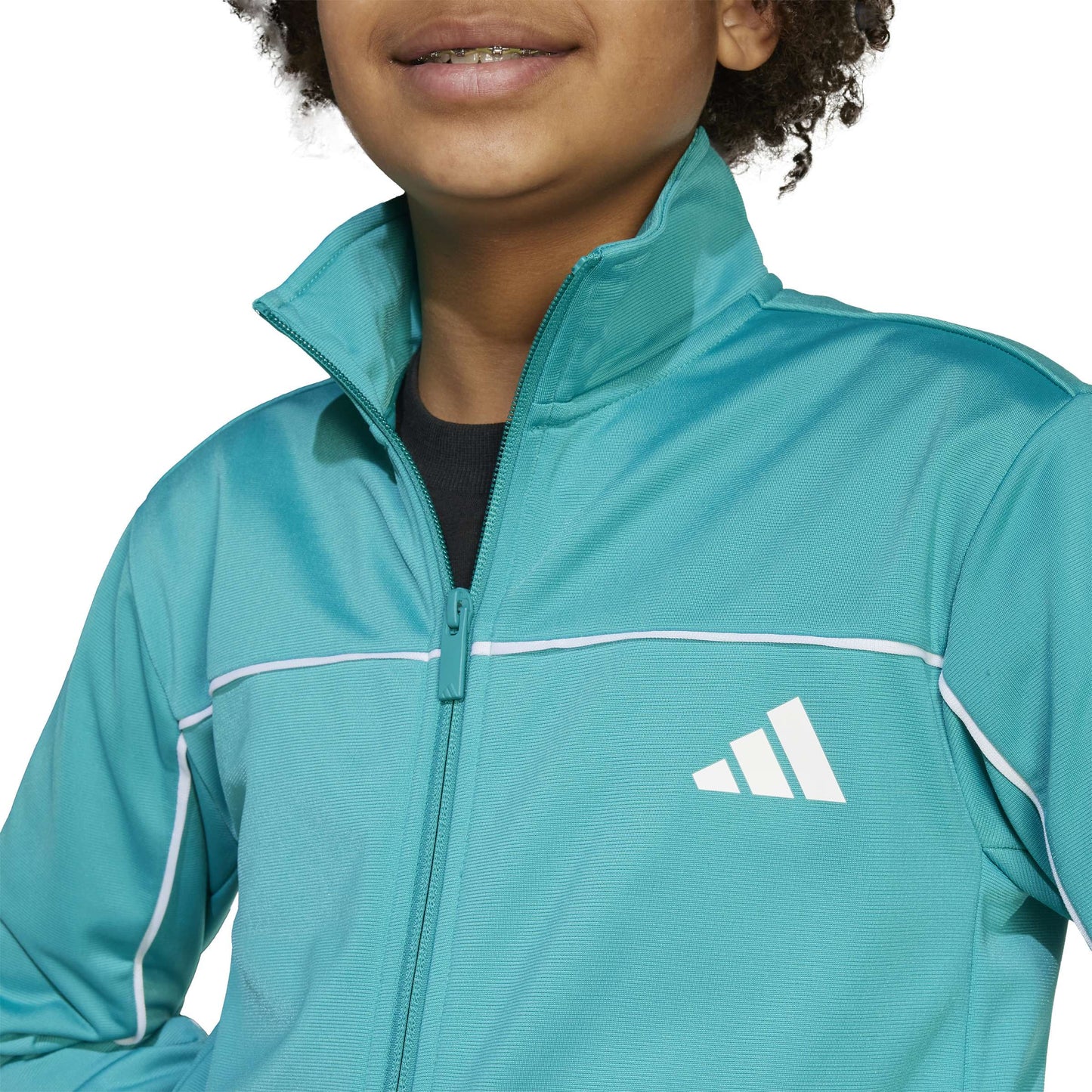 Tuta Adidas J CP TR TS Bambino Pure Teal/White JX0206