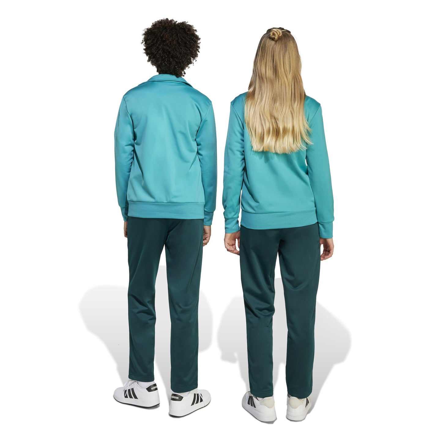 Tuta Adidas J CP TR TS Bambino Pure Teal/White JX0206