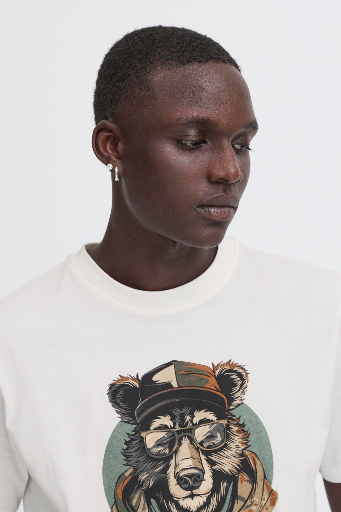 T-Shirt Blend He BHKIAM Tee Uomo Bianco 20718603-110602