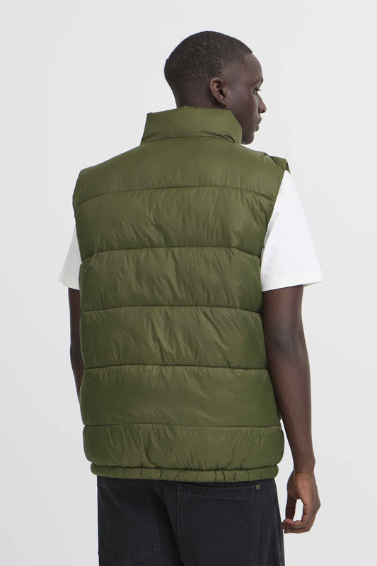 Gilet Blend He BHEIDEN Vest with Stand Uomo Verde Scuro 20718636-190414