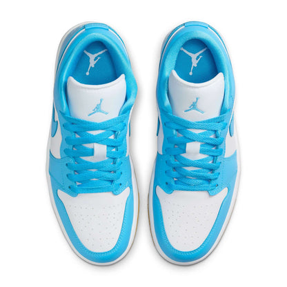 Scarpe Nike WMNS Air Jordan 1 Low Aquatone Bianco/Azzurro DC0774-104