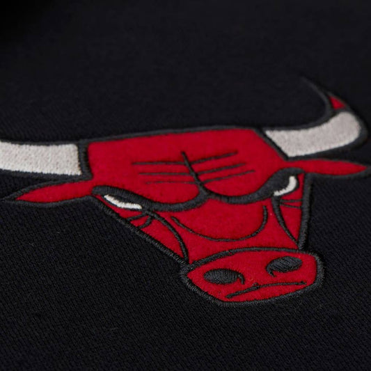 Giacca Mitchell & Ness NBA Courtside Fleece Button Vintage Chicago Bulls Nero JK11162-CBUB