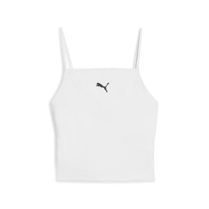 Canotta Puma Ribbed Tank Top Donna Bianco - 629771-02