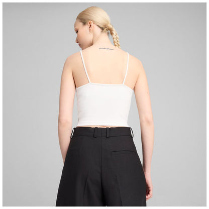 Canotta Puma Ribbed Tank Top Donna Bianco - 629771-02
