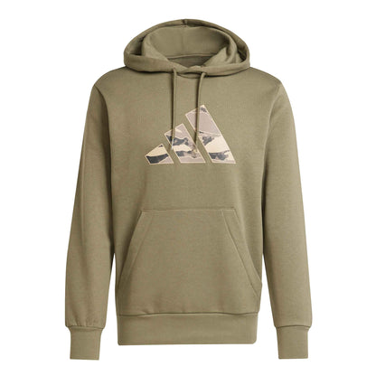 Felpa con Cappuccio Adidas Camo Graphic Hoodie Uomo Verde Militare JM6379