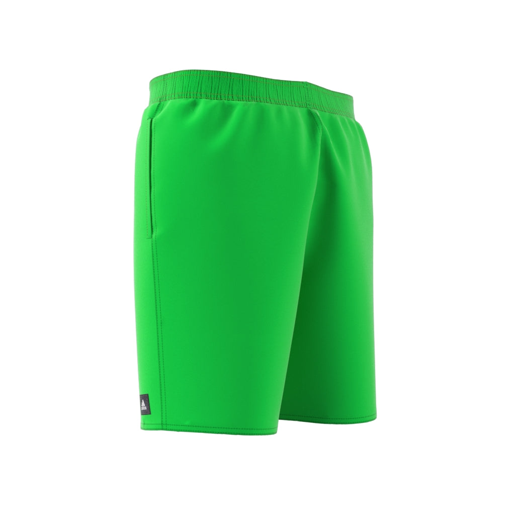 Shorts da Nuoto Adidas Solid CLX Classic-Length Lucid Lime/White IR6217