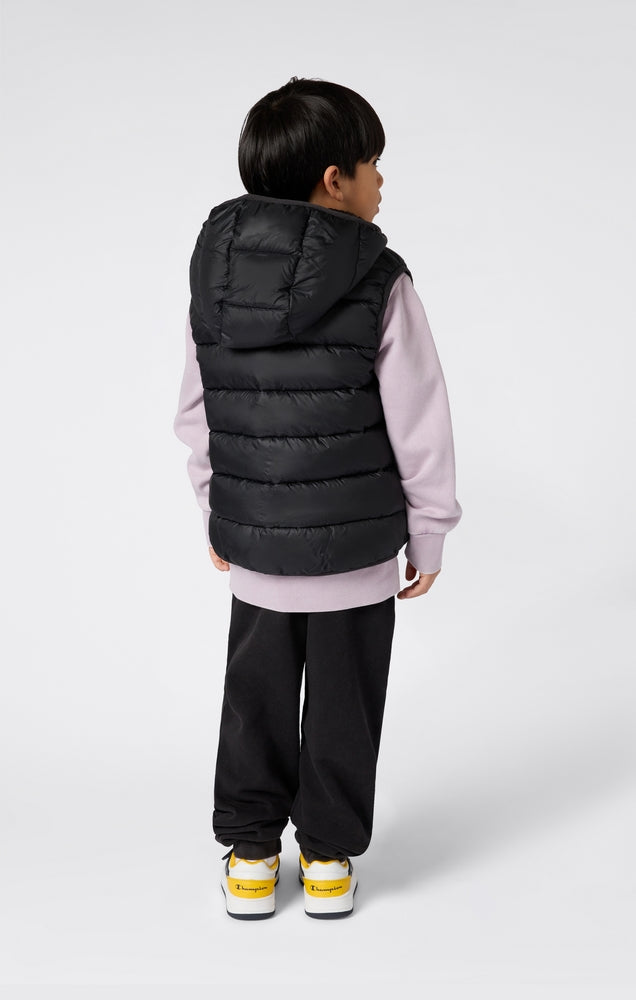 Gilet con Cappuccio Full Zip Champion Hooded Full Zip Vest Bambino Nero 307223-KK001