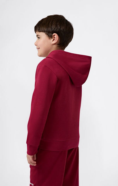 Felpa con Cappuccio Full Zip Champion Hooded Full Zip Sweatshirt Junior Rosso 307255-RS525