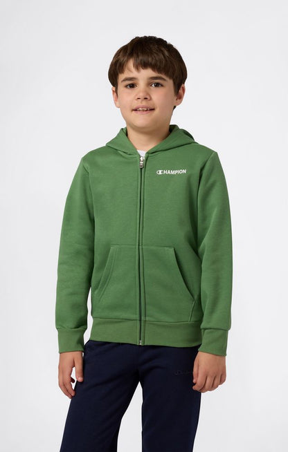 Felpa con Cappuccio Full Zip Champion Hooded Full Zip Sweatshirt Junior Verde GS149 307255-GS149
