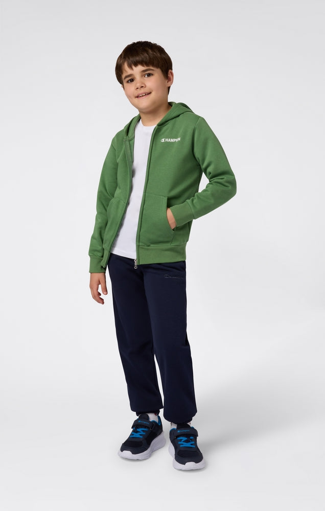Felpa con Cappuccio Full Zip Champion Hooded Full Zip Sweatshirt Junior Verde GS149 307255-GS149