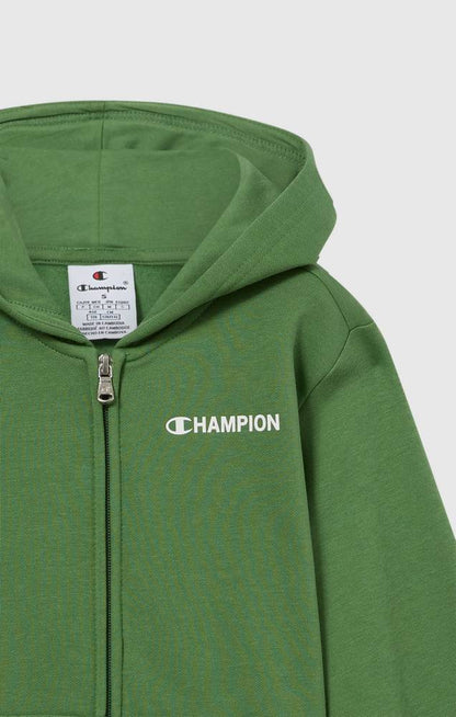 Felpa con Cappuccio Full Zip Champion Hooded Full Zip Sweatshirt Junior Verde GS149 307255-GS149