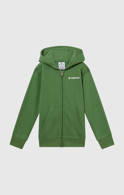 Felpa con Cappuccio Full Zip Champion Hooded Full Zip Sweatshirt Junior Verde GS149 307255-GS149