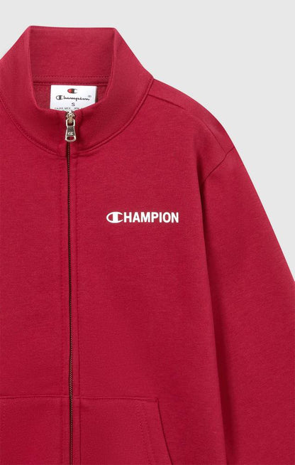 Felpa con Cappuccio Full Zip Champion Full Zip Sweatshirt Rosso 307256-RS525
