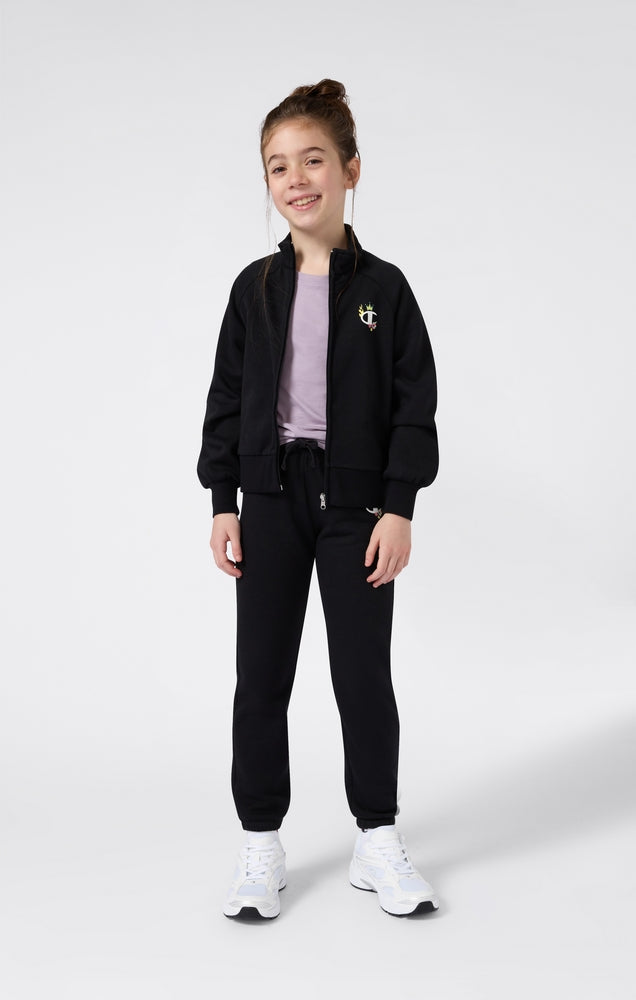 Felpa senza Cappuccio Full Zip Champion Full Zip Sweatshirt Girl Nero 405220-KK001