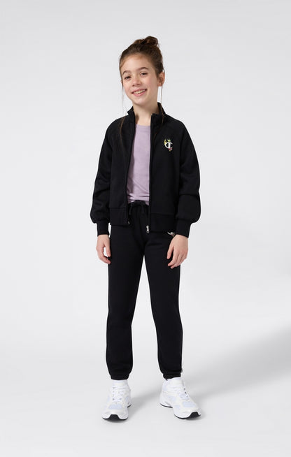 Felpa senza Cappuccio Full Zip Champion Full Zip Sweatshirt Girl Nero 405220-KK001