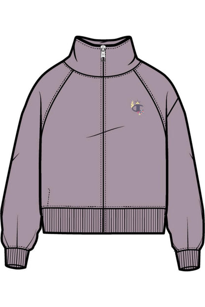 Felpa con Zip Champion Full Zip Sweatshirt Girl Rosa 405220-VS100