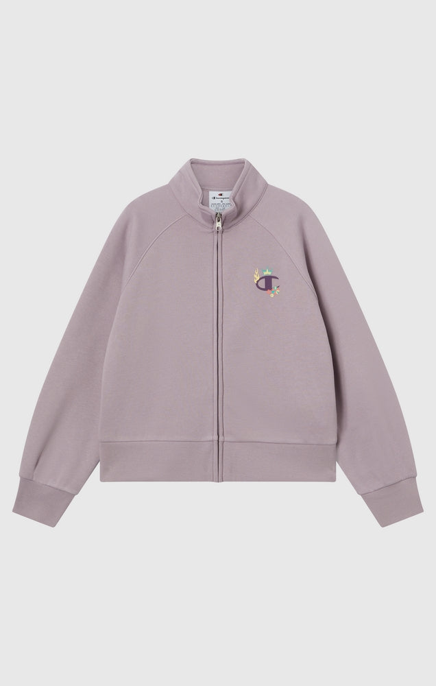 Felpa con Zip Champion Full Zip Sweatshirt Girl Rosa 405220-VS100