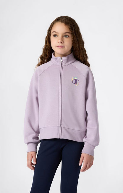 Felpa con Zip Champion Full Zip Sweatshirt Girl Rosa 405220-VS100