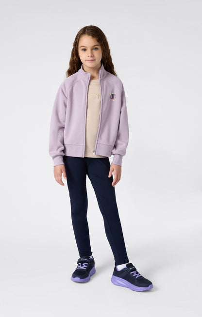 Felpa con Zip Champion Full Zip Sweatshirt Girl Rosa 405220-VS100