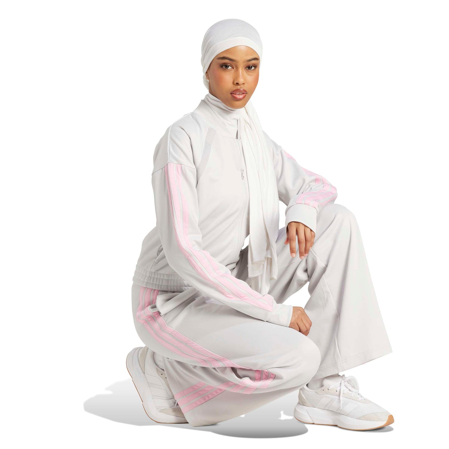 Tuta Adidas Women's Teamsport Tracksuit Donna Grigio Chiaro JL7336