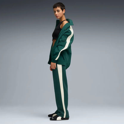 Pantaloni Track Puma T7 Always On Straight Track Pants Donna Verde/Beige 629797-75