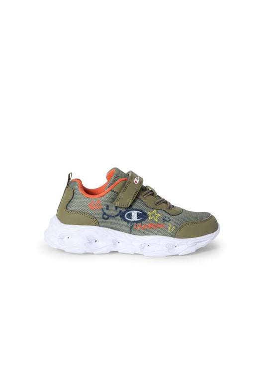 Champion Funfair Print B PS Low Cut Shoe S33135-GS011 - Scarpe Bambino Verdone (Green)