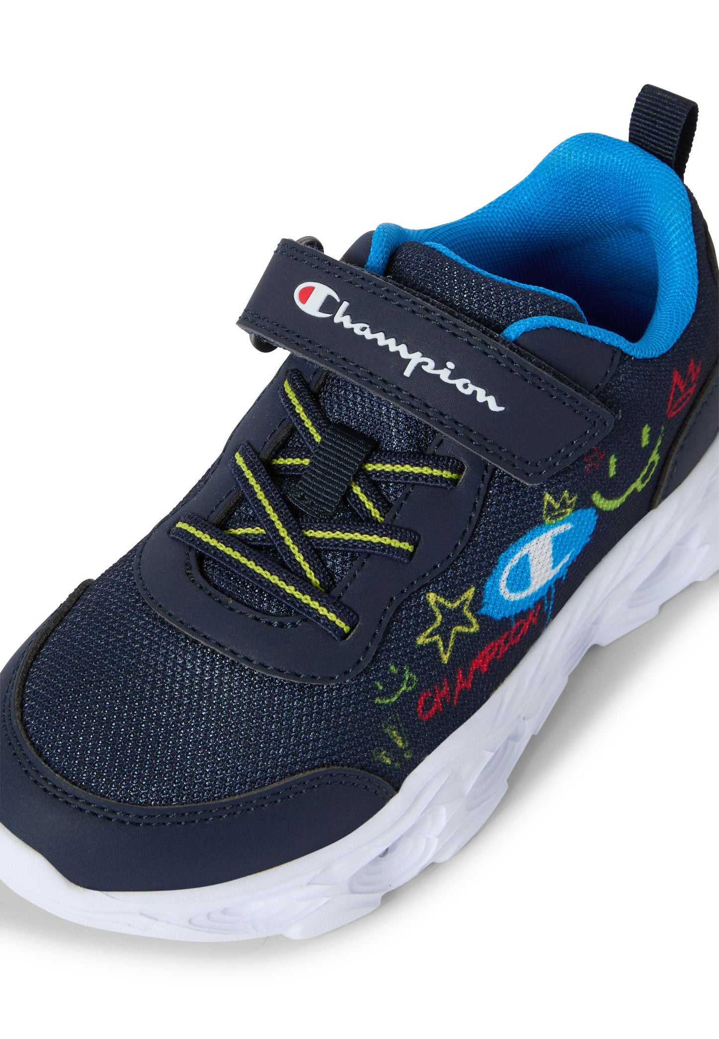 Champion Funfair Print B PS Low Cut Shoe S33135-BS503 - Scarpe Bambino Blu (Blue)