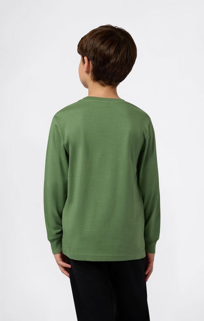 Champion Long Sleeve Tee 307260-GS149 - T-Shirt Manica Lunga Junior Verde