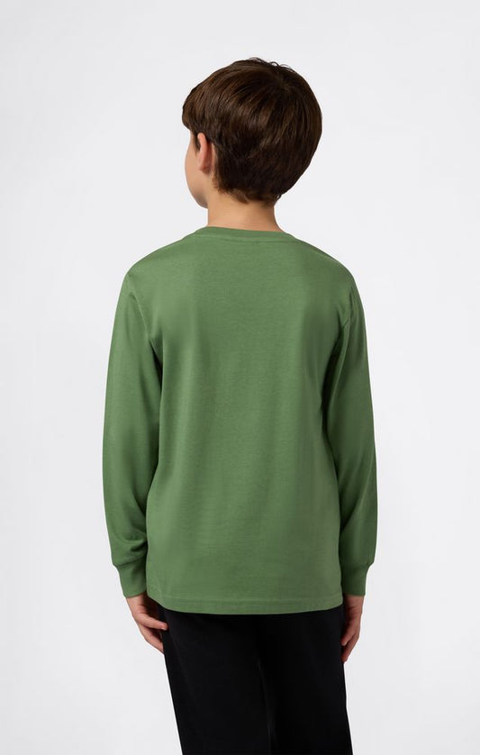 Champion Long Sleeve Tee 307260-GS149 - T-Shirt Manica Lunga Junior Verde