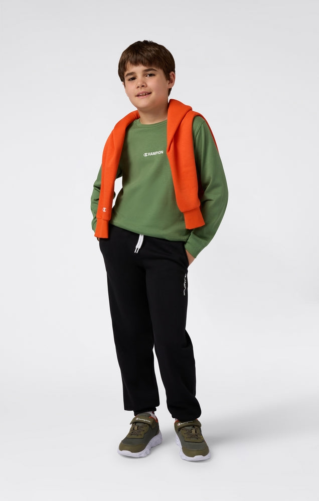 Champion Long Sleeve Tee 307260-GS149 - T-Shirt Manica Lunga Junior Verde