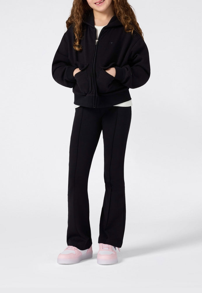 Felpa con Cappuccio Full Zip Champion Hooded Full Zip Sweatshirt Junior Nero 405209-KK001