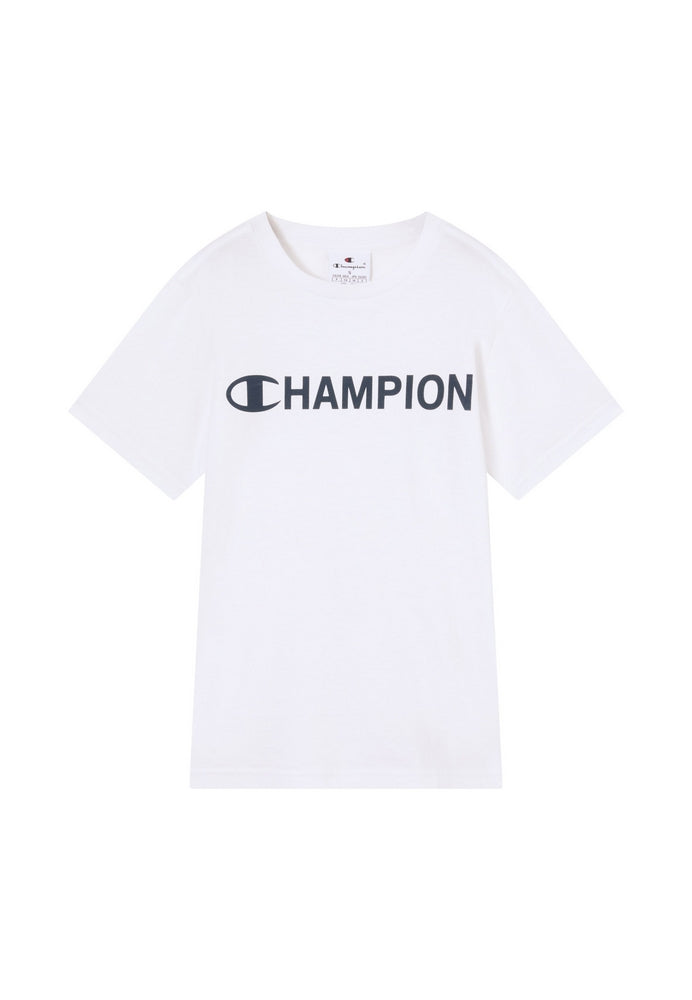 T-Shirt Champion SS Tee Junior Bianco 307259-WW001
