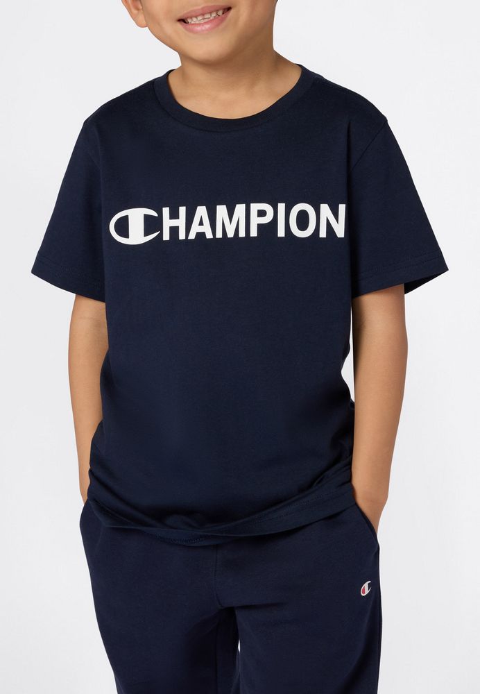 Champion SS Tee 307259-BS501 - T-Shirt Junior Blu