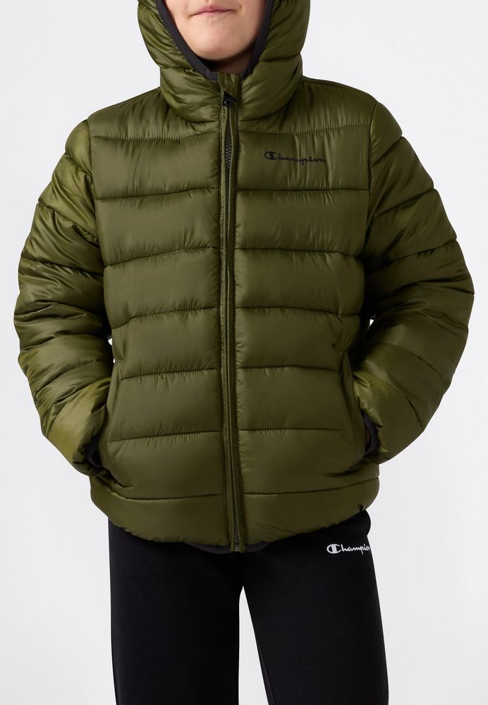 Giacca con Cappuccio Champion Hooded Jacket Junior Verdone 307222-GS585