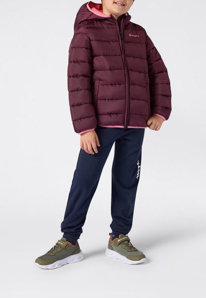 Giacca con Cappuccio Champion Hooded Jacket Junior BORDEAUX 307222-RS522