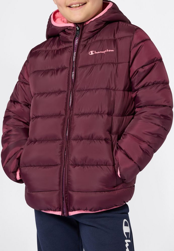Giacca con Cappuccio Champion Hooded Jacket Junior BORDEAUX 307222-RS522