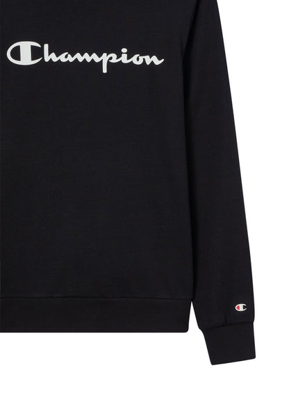 Champion Crewneck Sweatshirt 221919-KK001 - Felpa Girocollo Uomo Nero