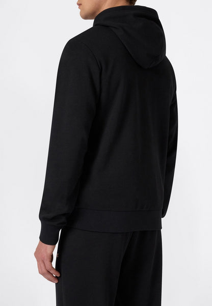 Felpa con Cappuccio Full Zip Champion French Terry Uomo Nero 221918-KK001