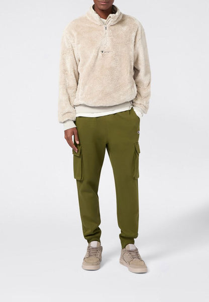 Champion Rib Cuff Cargo Pant 220298-GS585 - Pantaloni Cargo Uomo Verde (French Terry)