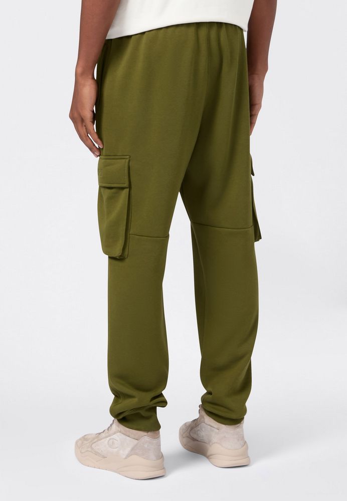 Champion Rib Cuff Cargo Pant 220298-GS585 - Pantaloni Cargo Uomo Verde (French Terry)