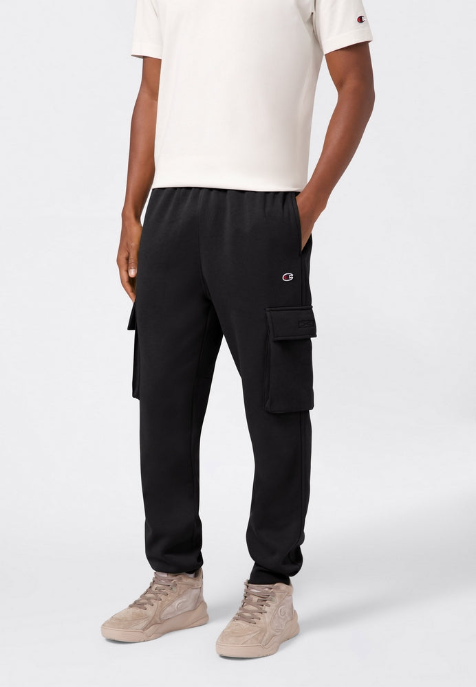 Pantaloni Cargo Champion Rib Cuff Cargo Pant French Terry Uomo Nero 220298-KK001