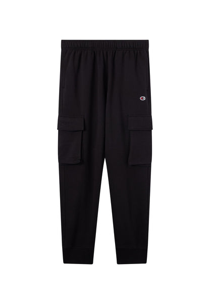 Pantaloni Cargo Champion Rib Cuff Cargo Pant French Terry Uomo Nero 220298-KK001
